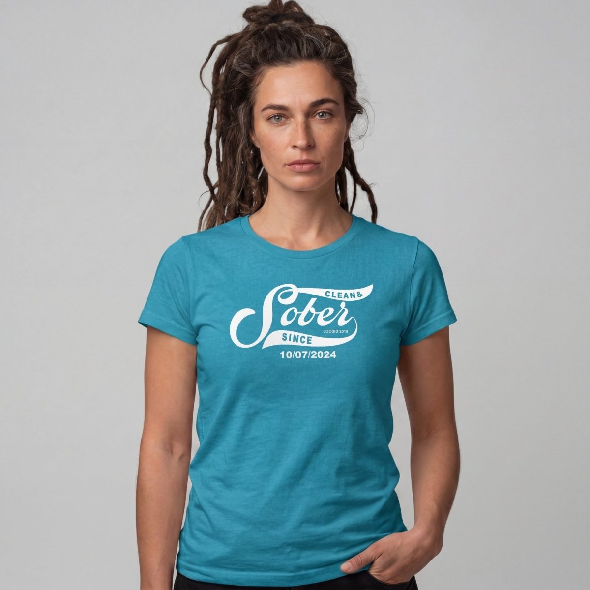 Sober T Shirt | Women's Sober Since Top with Personalized Date