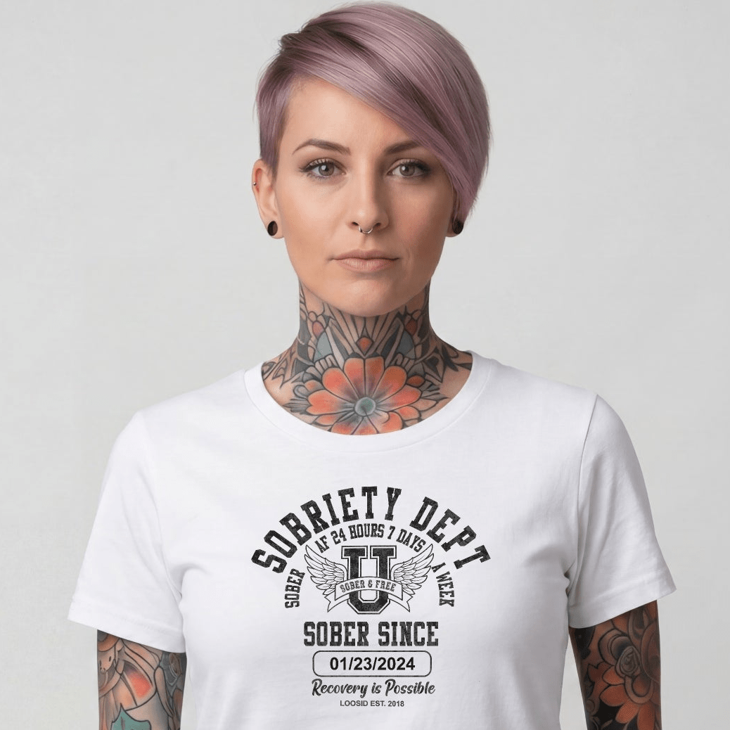 Sober T Shirt | Women's Sobriety Dept Tee