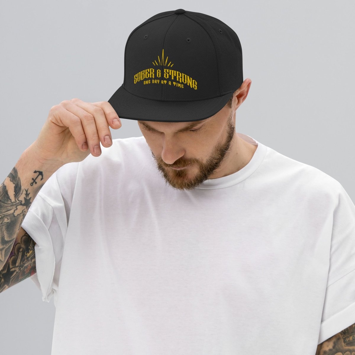 Strong & Sober Snapback Hat