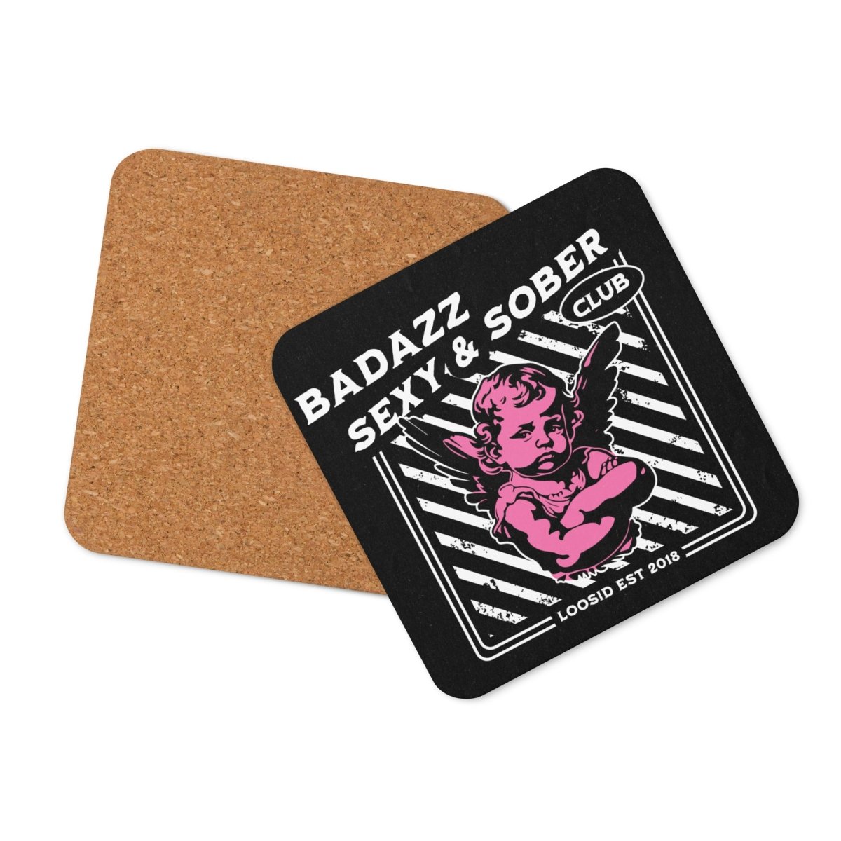 Badazz Coaster – sobriety gift with bold, cheeky design