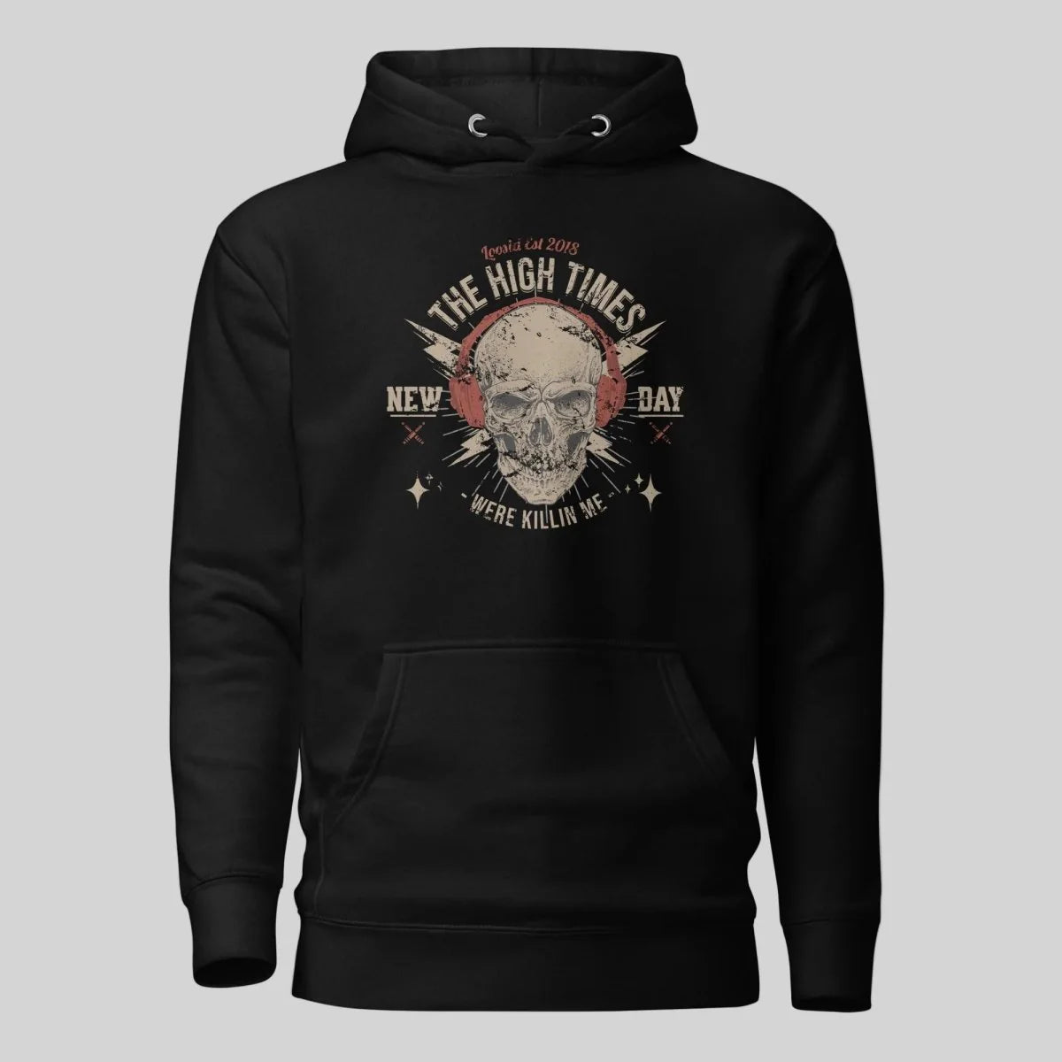 High Times Recovery Hoodie flat lay styled image (view 3)