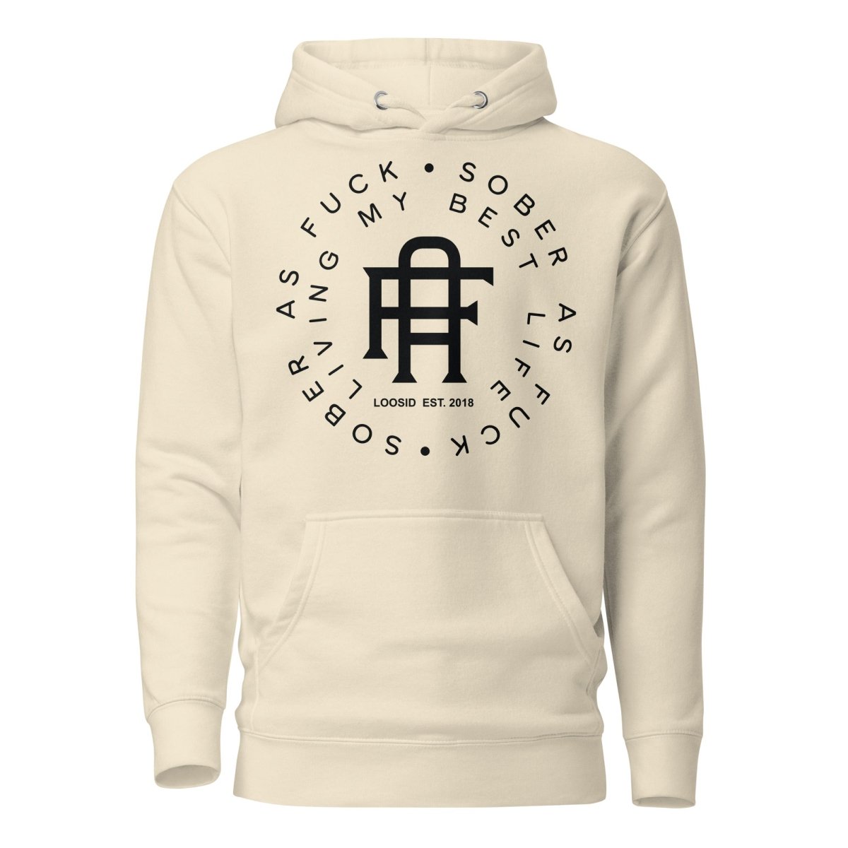 Living My Best Life Sober Recovery Hoodie featuring the design (view 21)