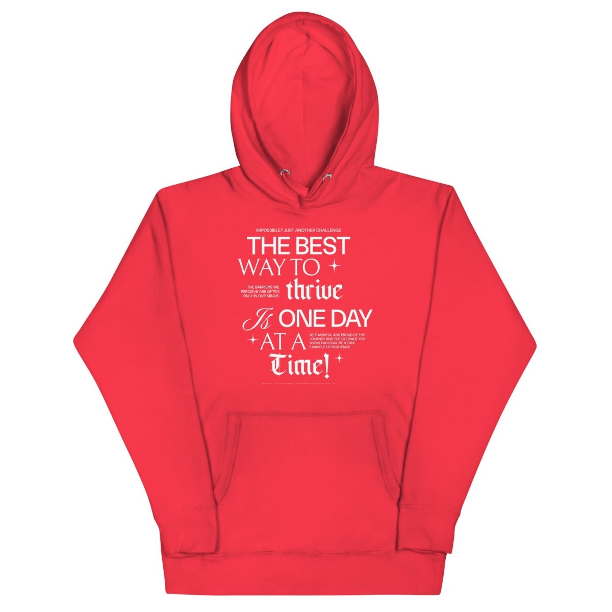 Be Thankful and Thrive Recovery Hoodie lifestyle view (view 5)