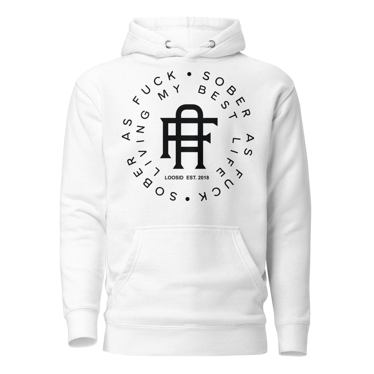 Living My Best Life Sober Recovery Hoodie graphic detail (view 24)
