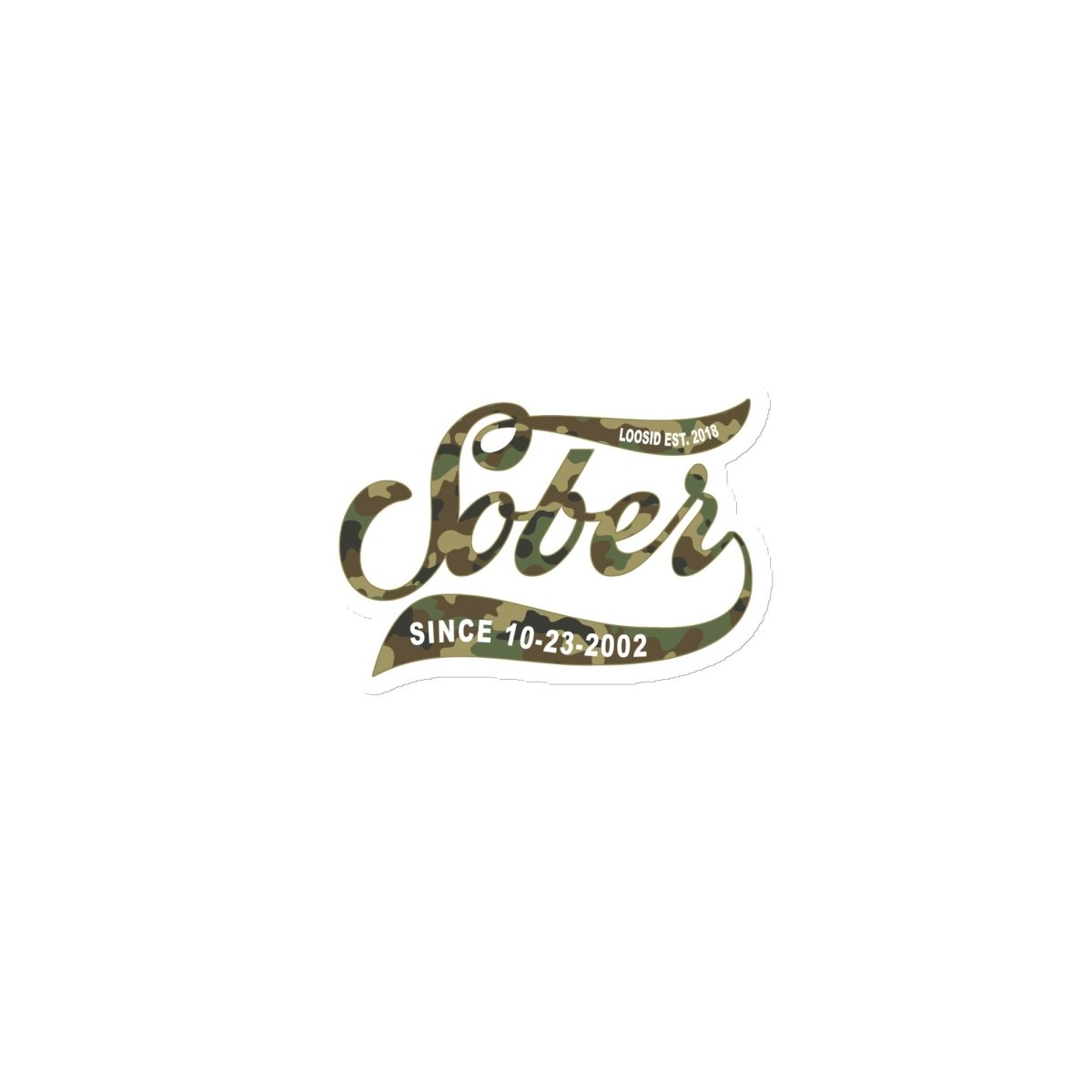 Sobriety Gift Magnet Gold Script Sober Magnet flat lay styled image (view 3)