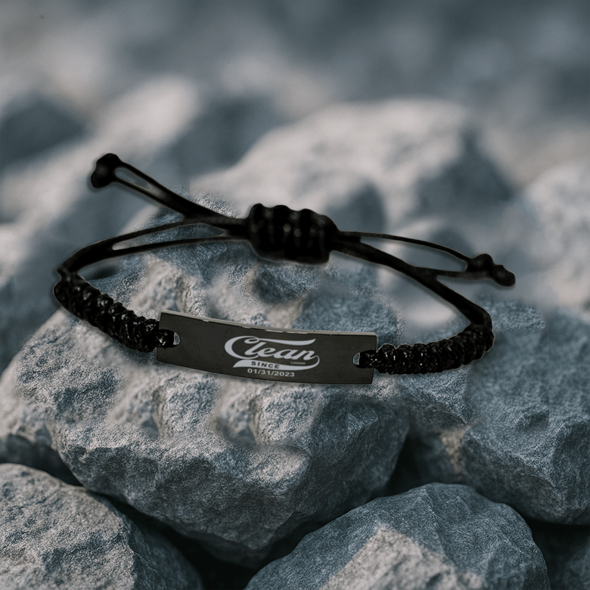 engraved sober jewelry product