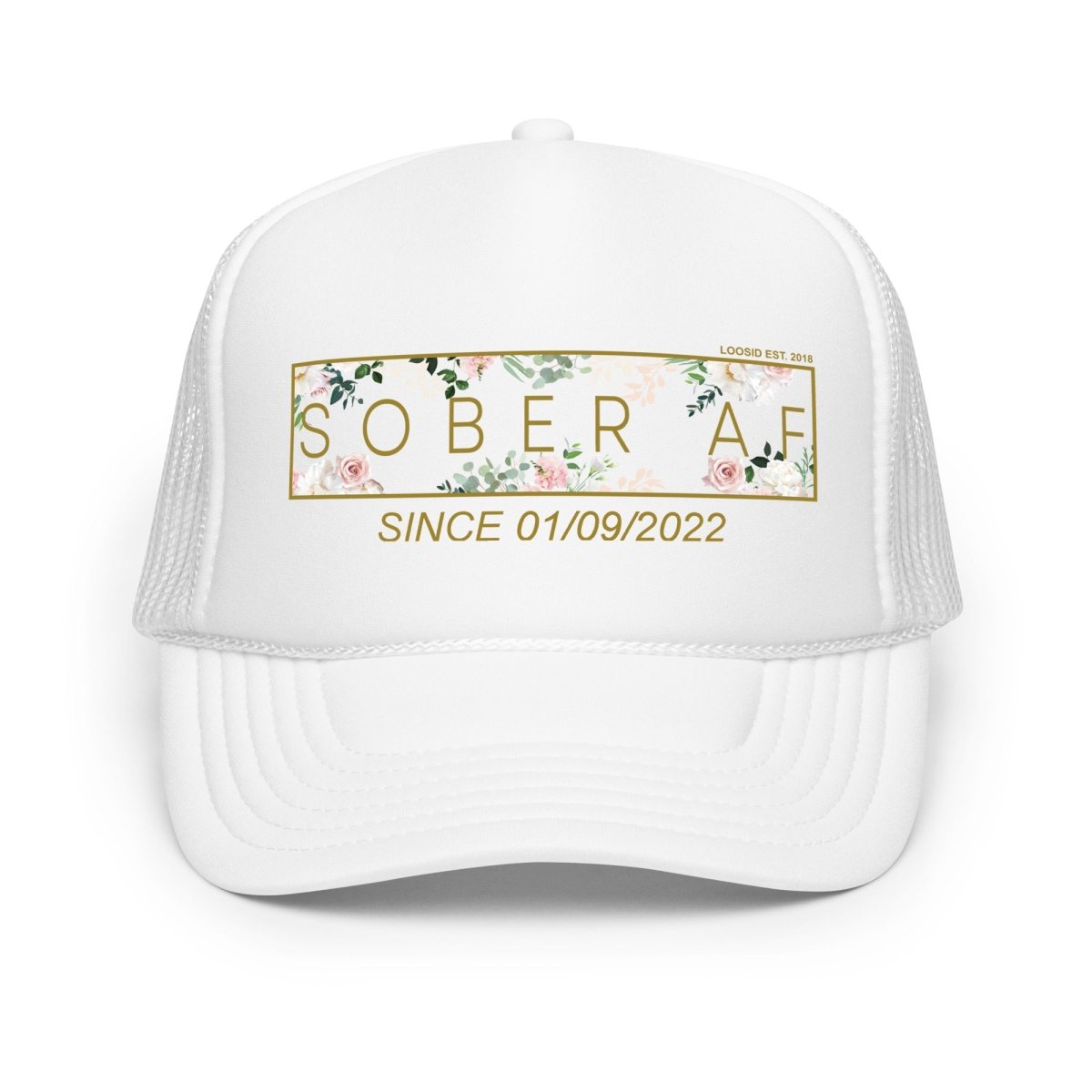 Sober AF Flower Sober Hat graphic detail (view 4)
