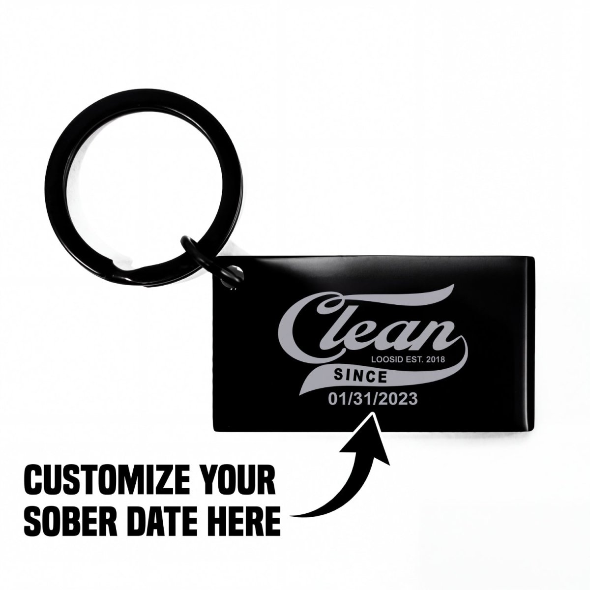 Recovery Gift | Clean Since Keychain