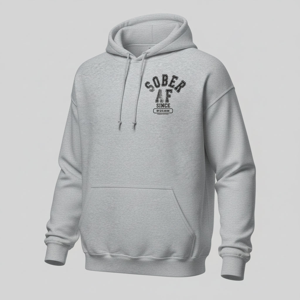 versatile sober merchandise recovery hoodie
