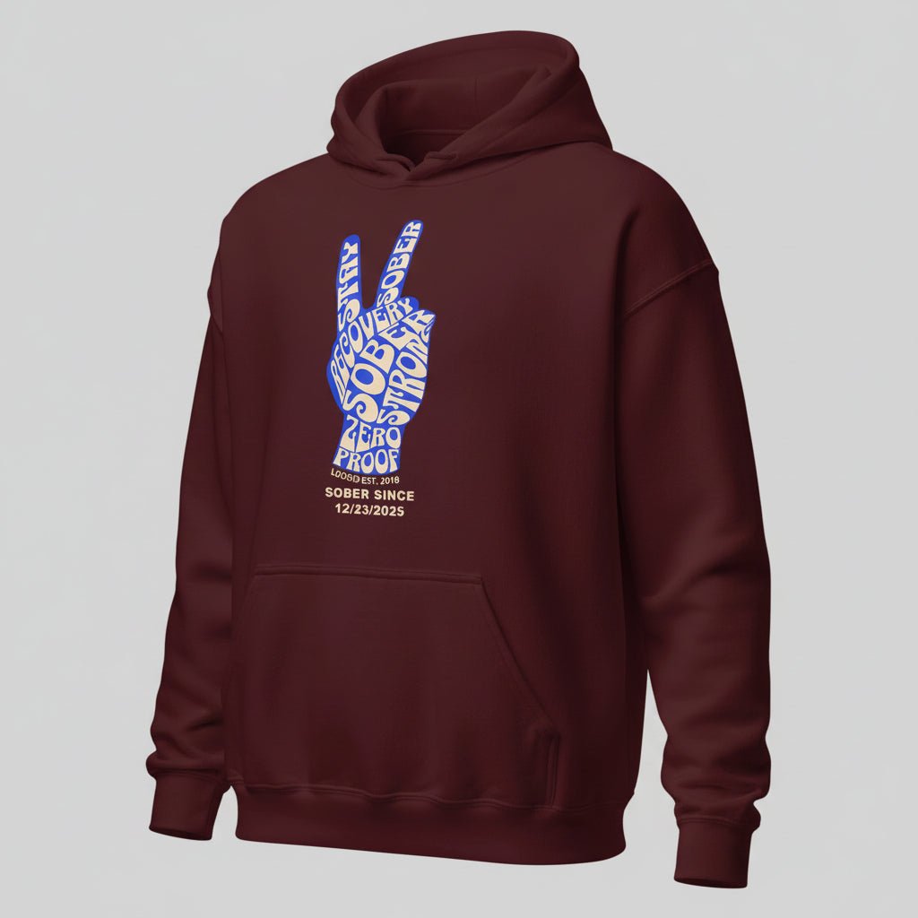 Peace & Sober Women's Personalized Hoodie