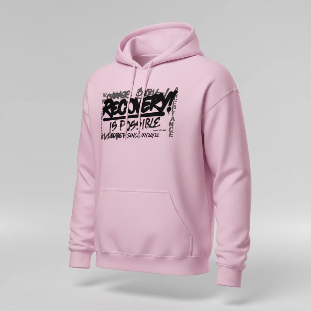 Recovery Is Possible for Women Recovery Hoodie graphic detail (view 4)