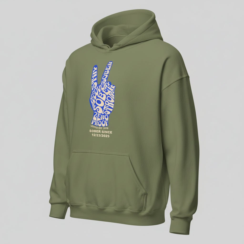 Peace & Sober Women's Personalized Hoodie