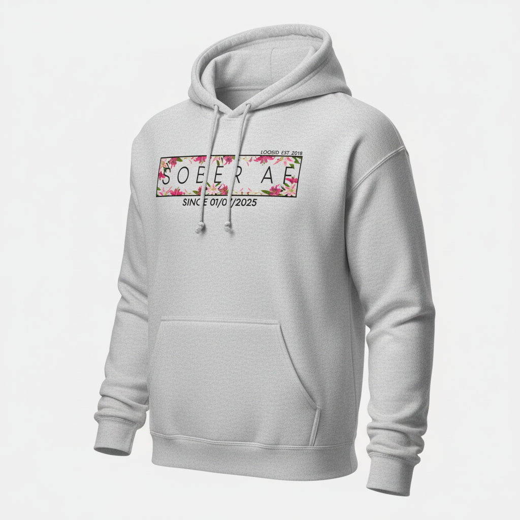 Recovery Hoodie | Women’s Sober AF Hoodie with Custom Date