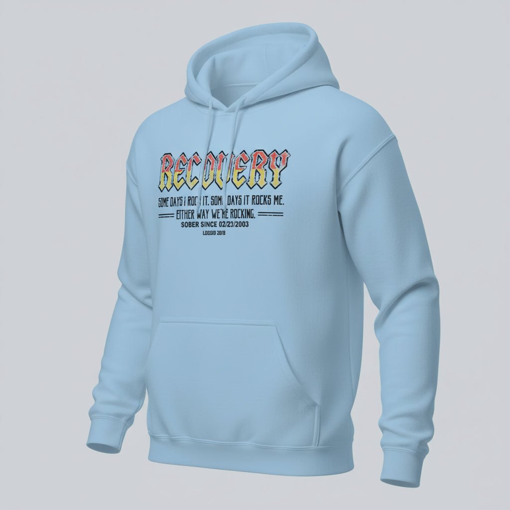 Recovery Hoodie | Women's Recovery Rock Hoodie with Personalized Date