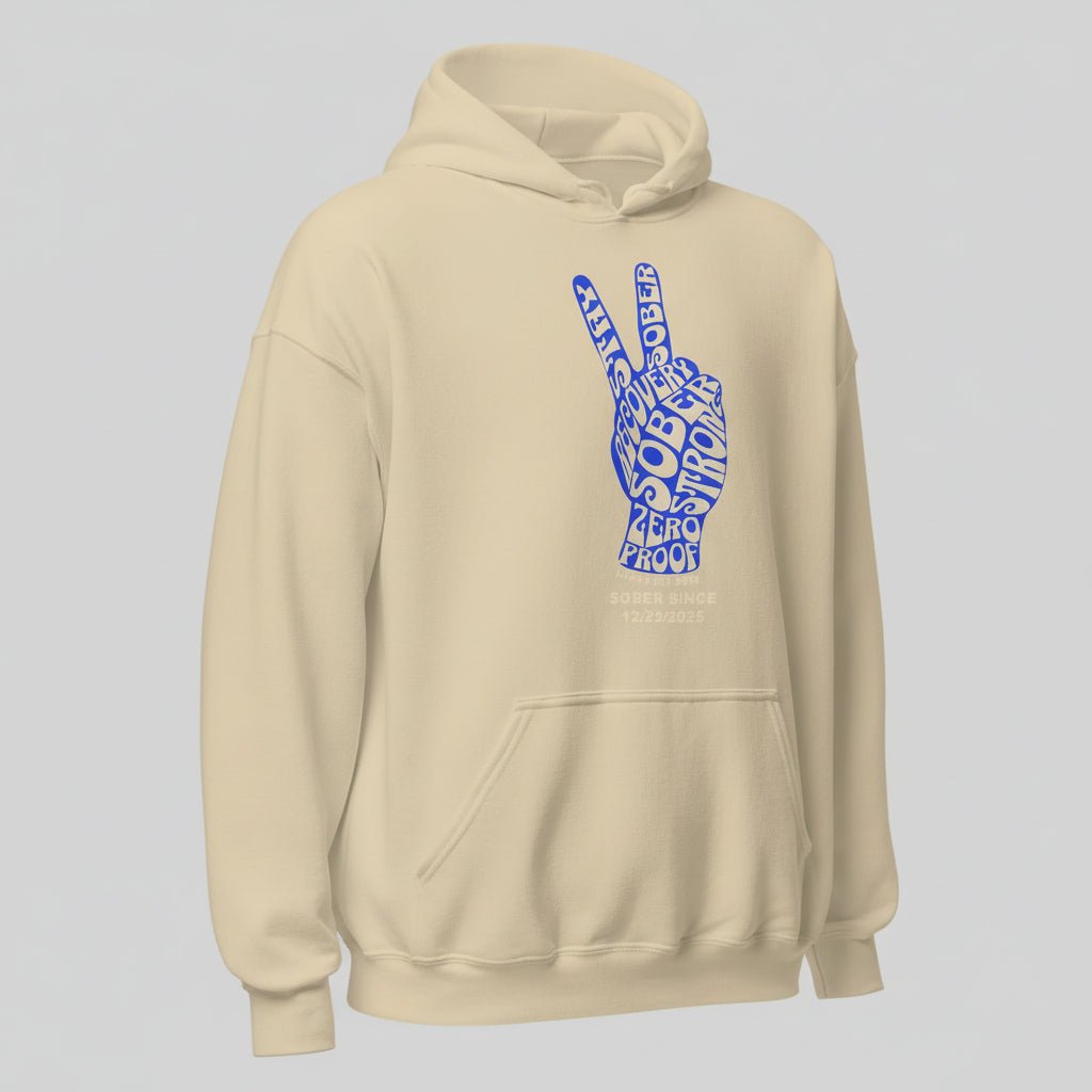 Peace & Sober Women's Personalized Hoodie