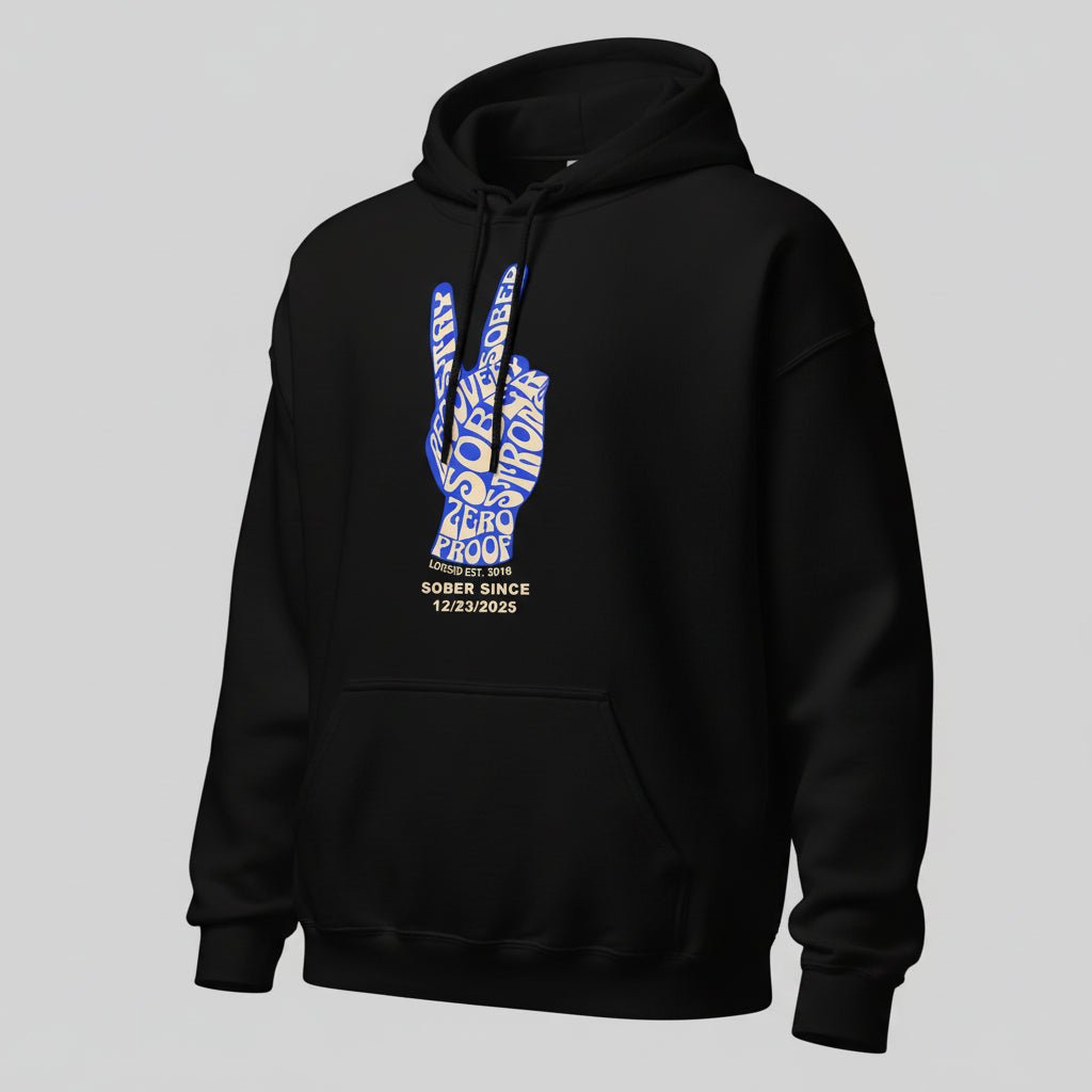 Peace & Sober Women's Personalized Hoodie