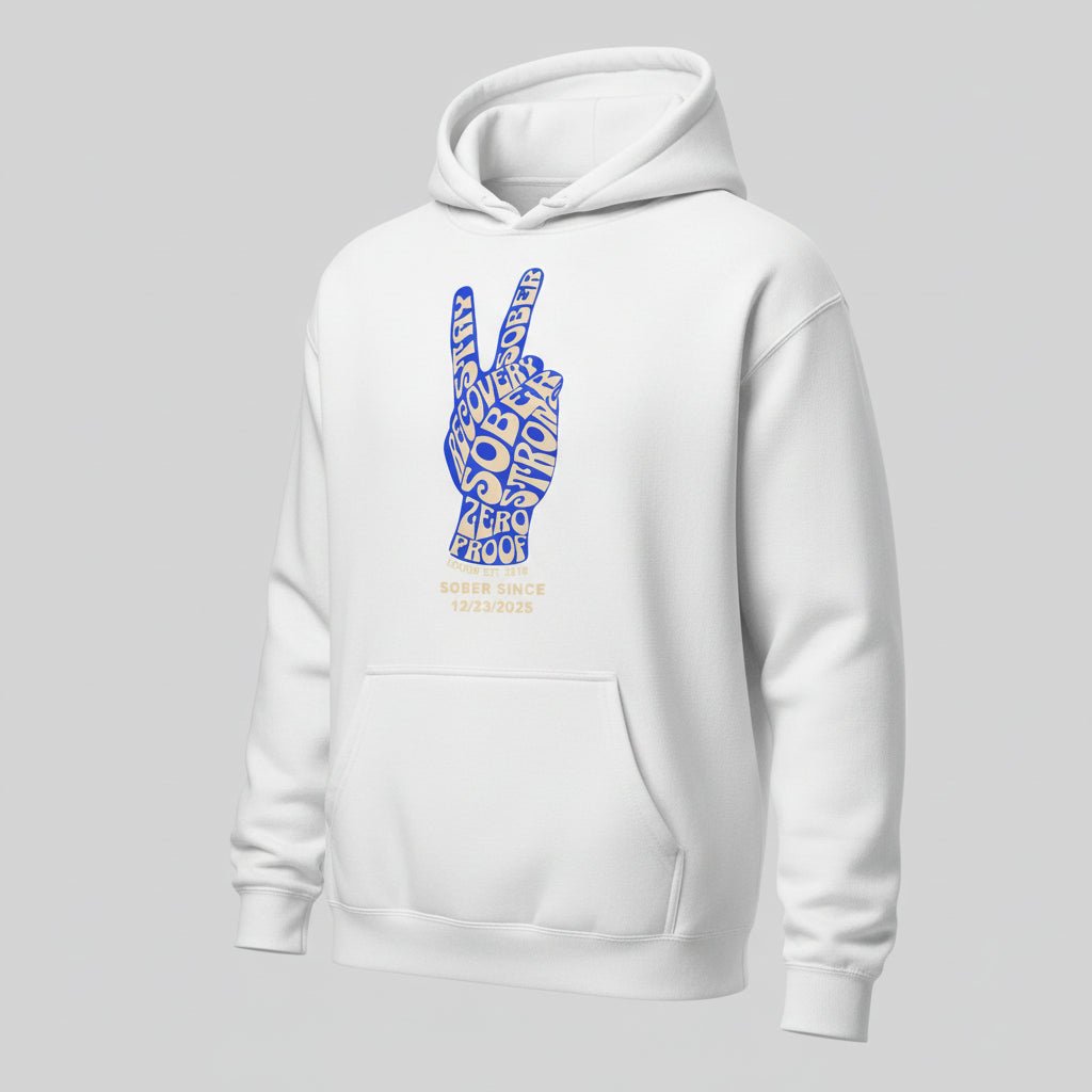 Peace & Sober Women's Personalized Hoodie