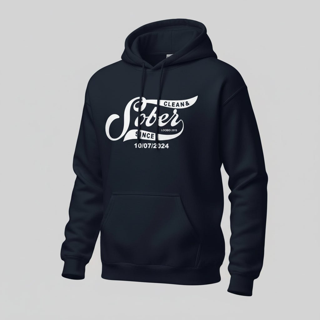 Recovery Hoodie | Sober Since Unisex Hoodie with Custom Sobriety Date