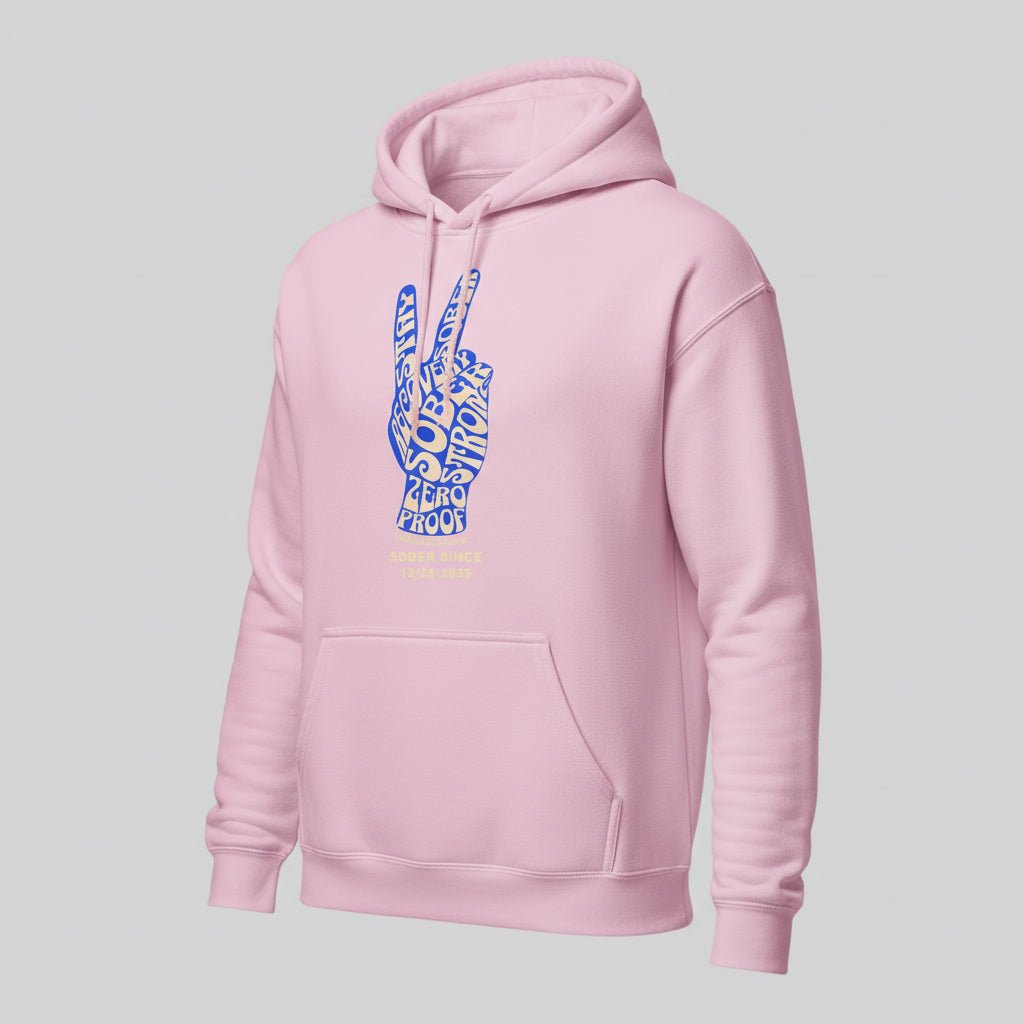 Peace & Sober Women's Personalized Hoodie