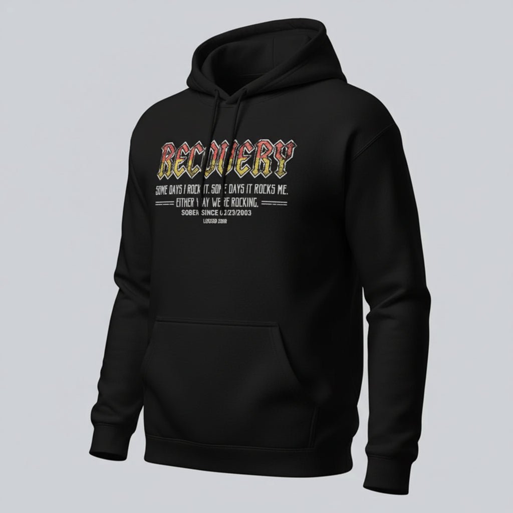Recovery Hoodie | Women's Recovery Rock Hoodie with Personalized Date
