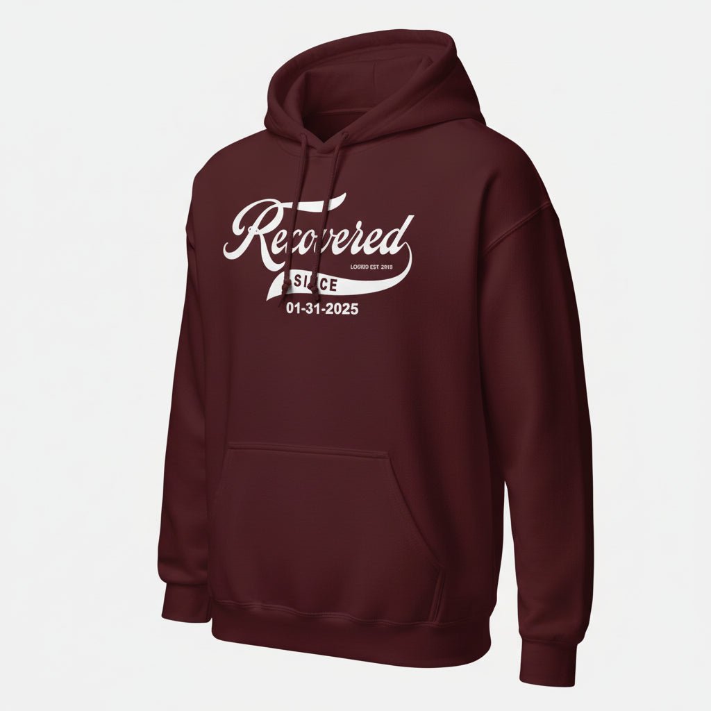 Recovered Since Recovery Hoodie product photo (view 20)