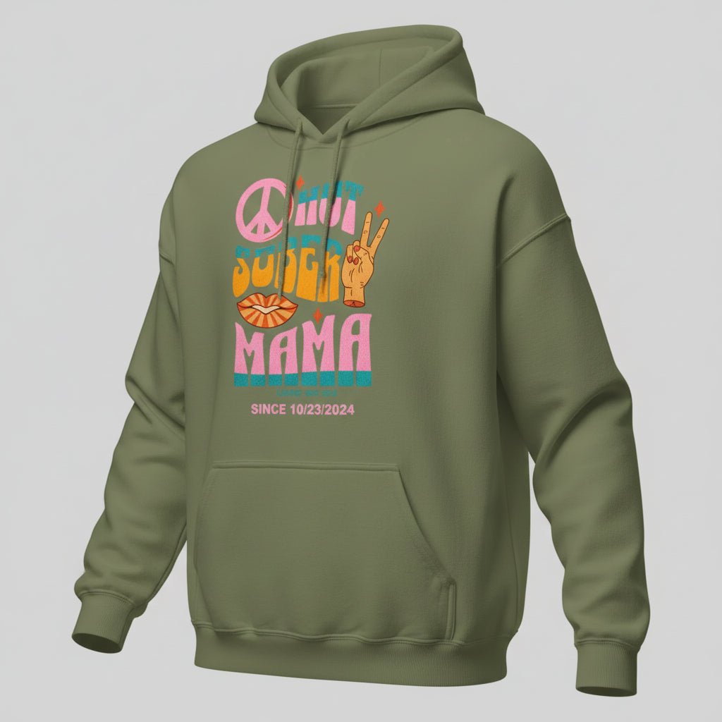 Hot Sober Mama Personalized Hoodie