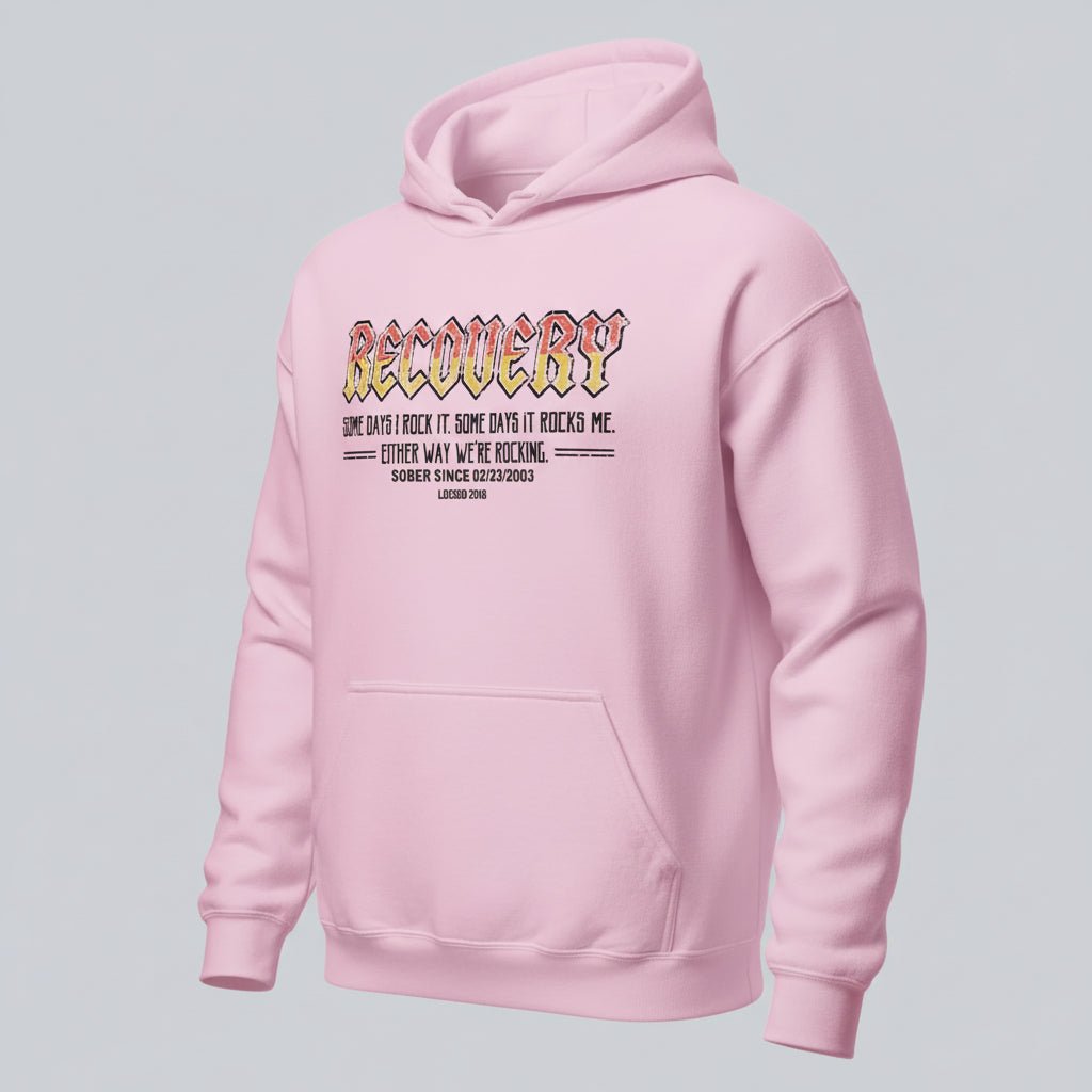 Recovery Hoodie | Women's Recovery Rock Hoodie with Personalized Date