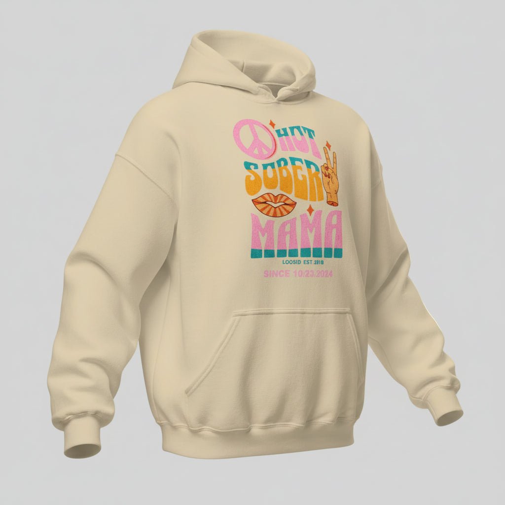 Hot Sober Mama Personalized Hoodie