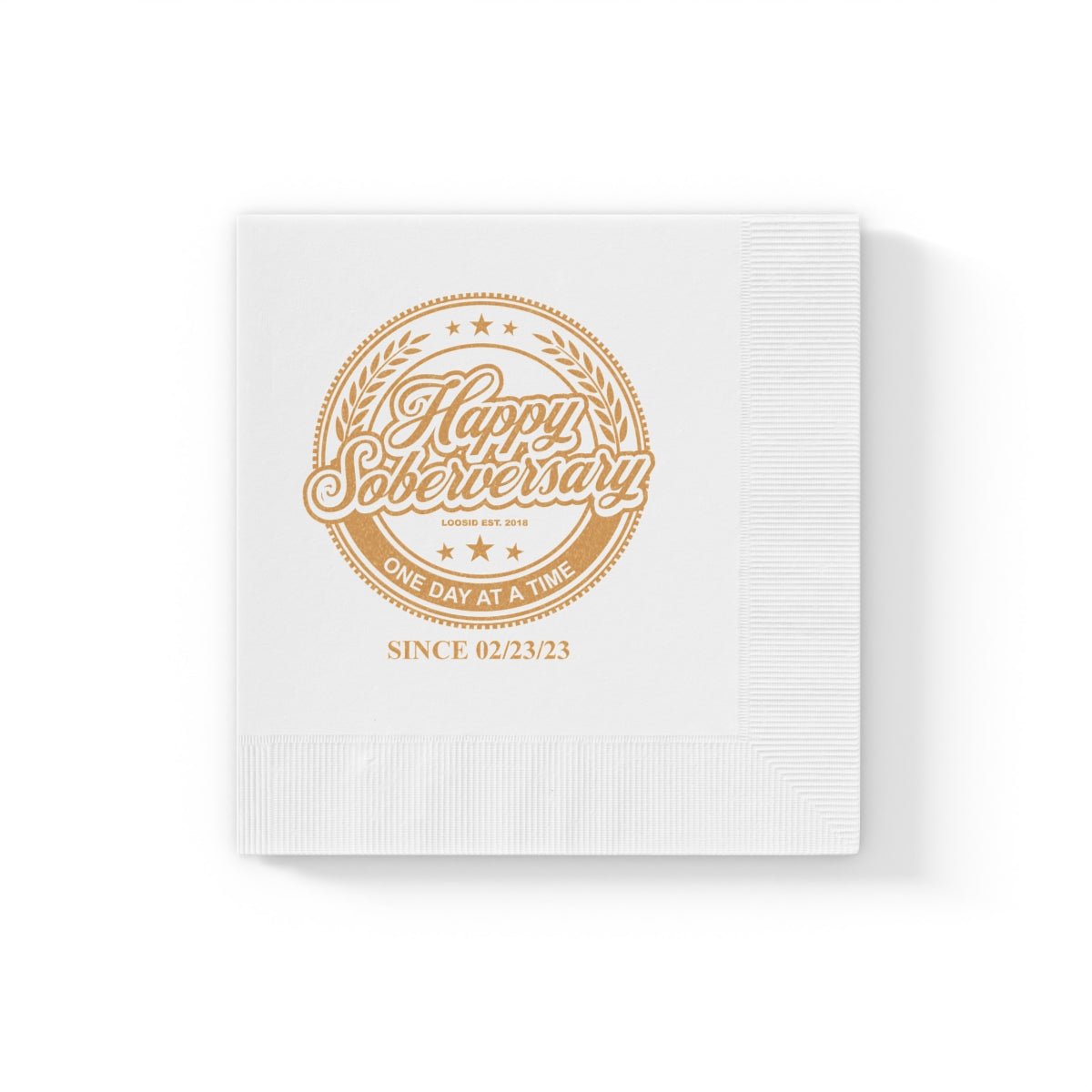 Happy Soberversary Napkins