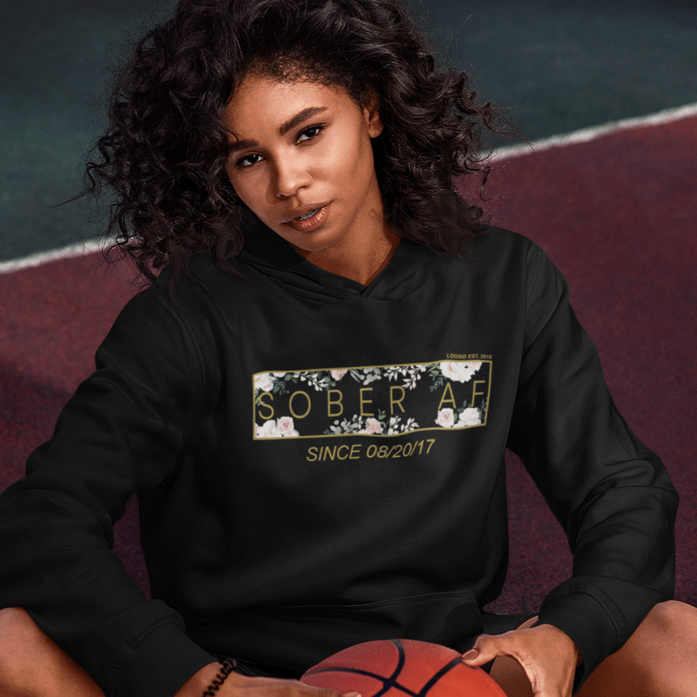 personalized sobriety gift layout