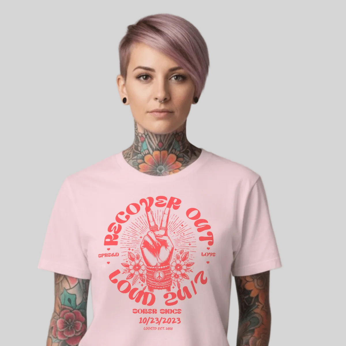 Recover Out Loud Women's Personalized T-Shirt