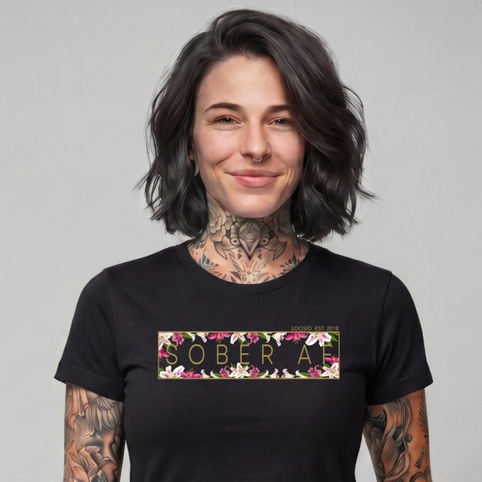 Sober T Shirt | Women's Sober AF Lily