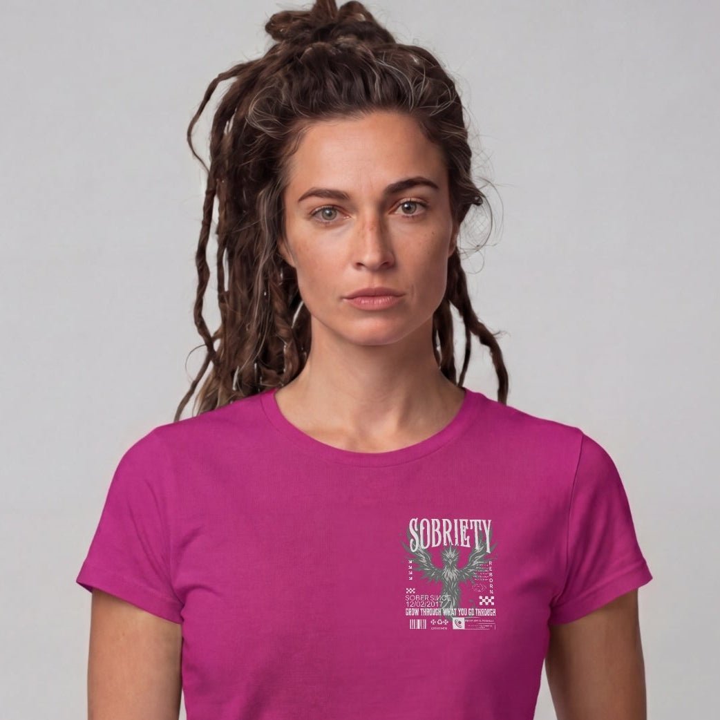 Sober T Shirt | Women's Phoenix Sobriety Reborn Limited-Edition