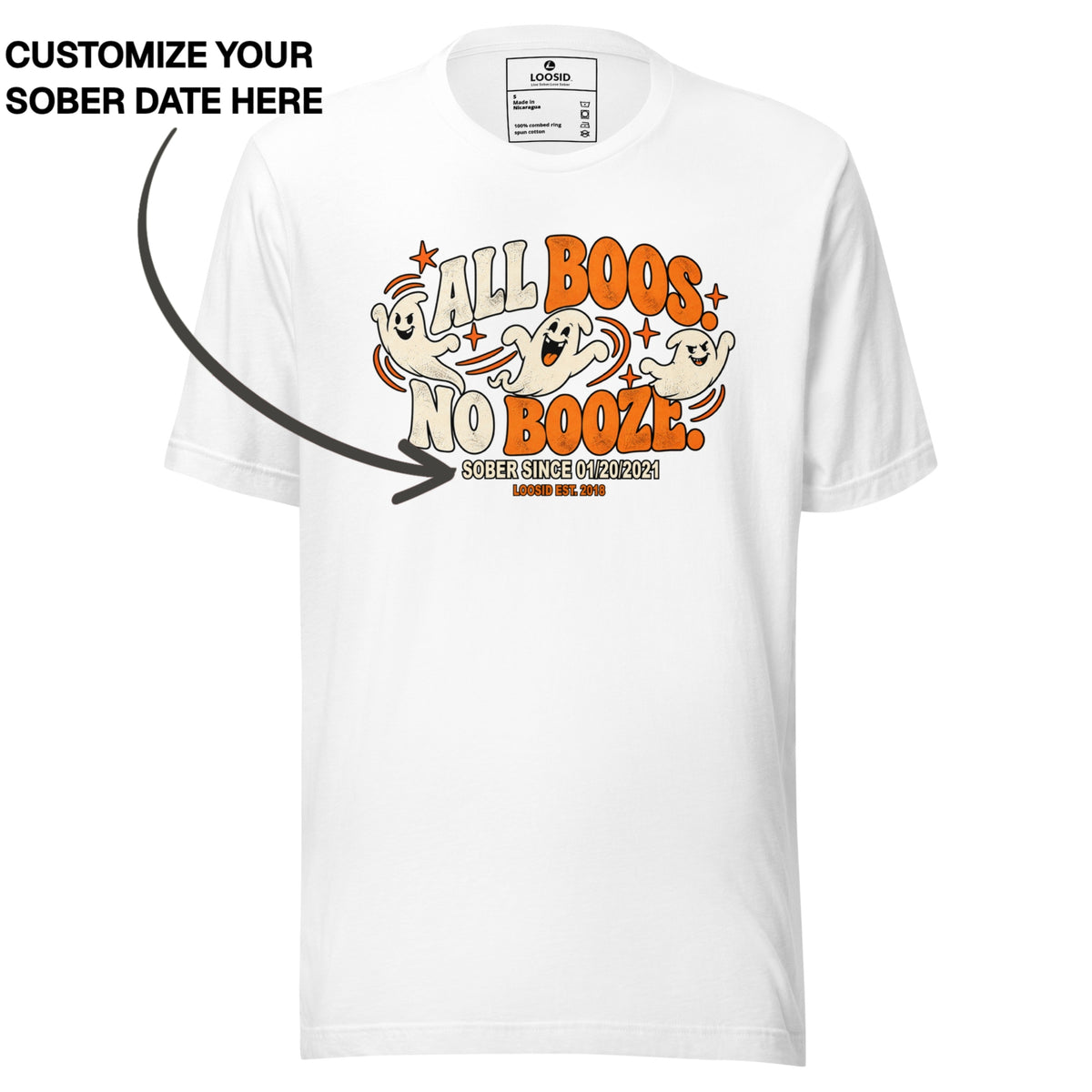 Sober T Shirt | Women's All Boos No Booze