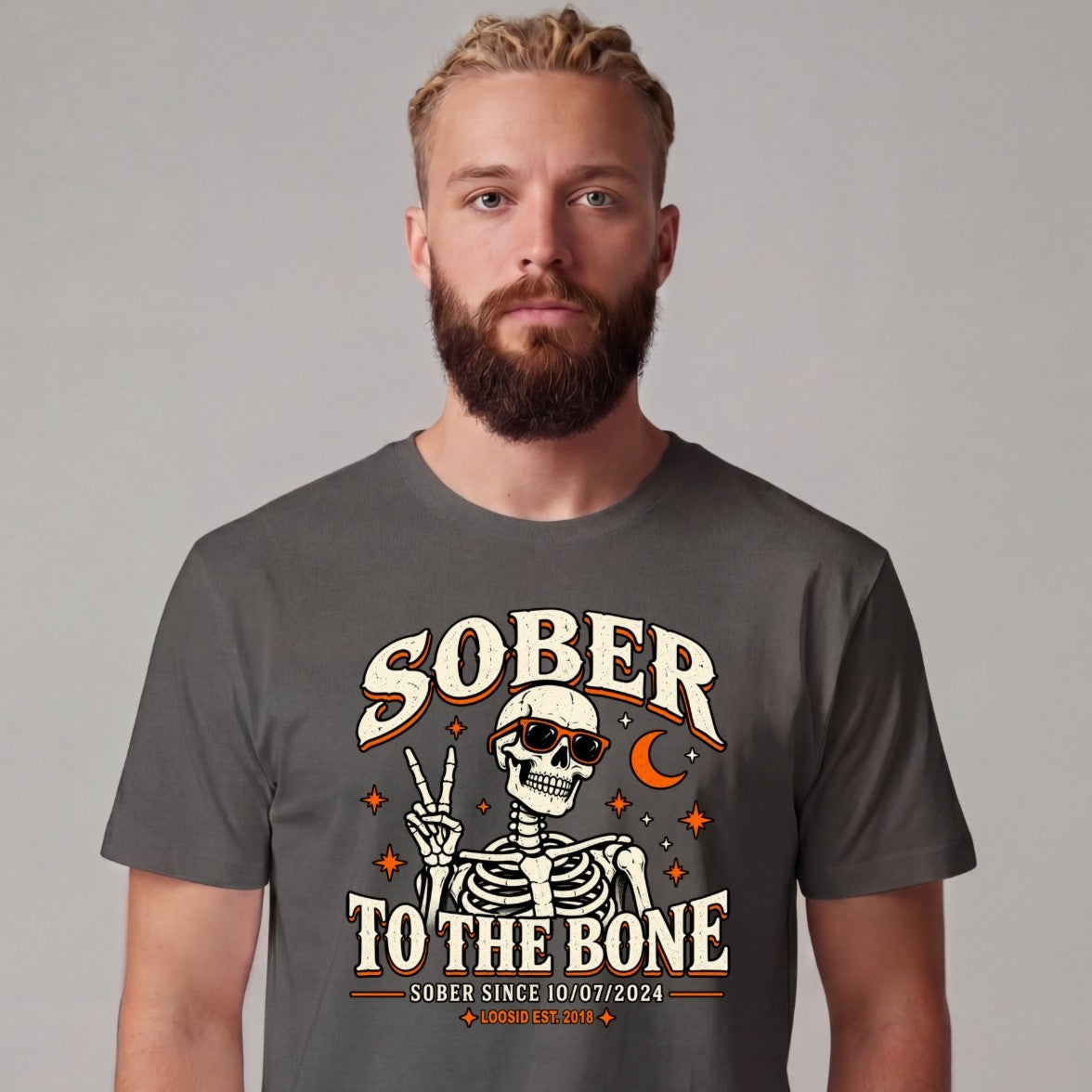 Sober T Shirt | Men's Sober To The Bone