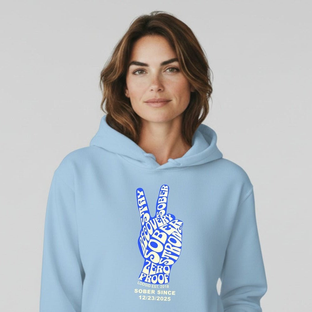 Peace & Sober Women's Personalized Hoodie