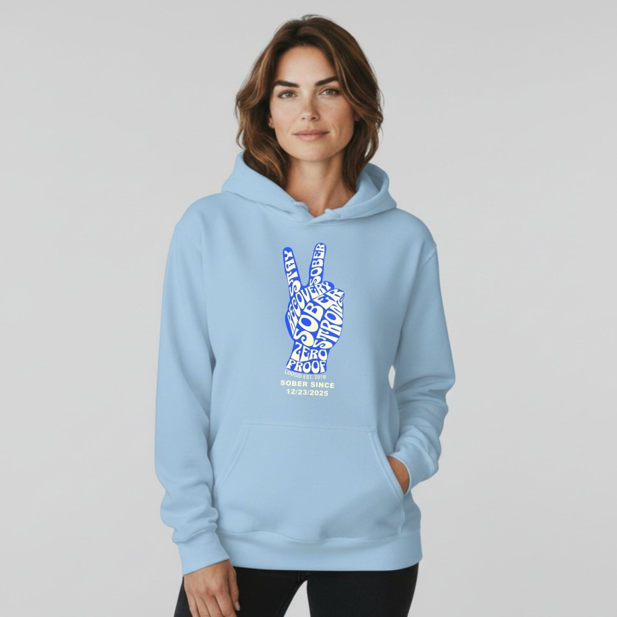 Peace & Sober Women's Personalized Hoodie