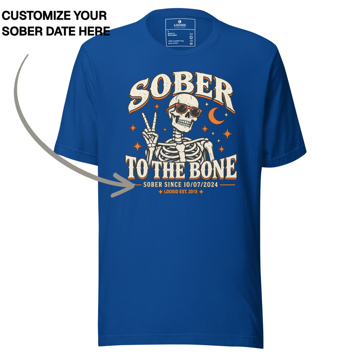 Sober T Shirt | Men's Sober To The Bone