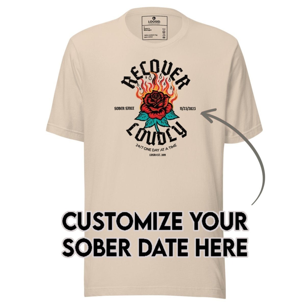 Sober T Shirt | Men's Recover Loudly