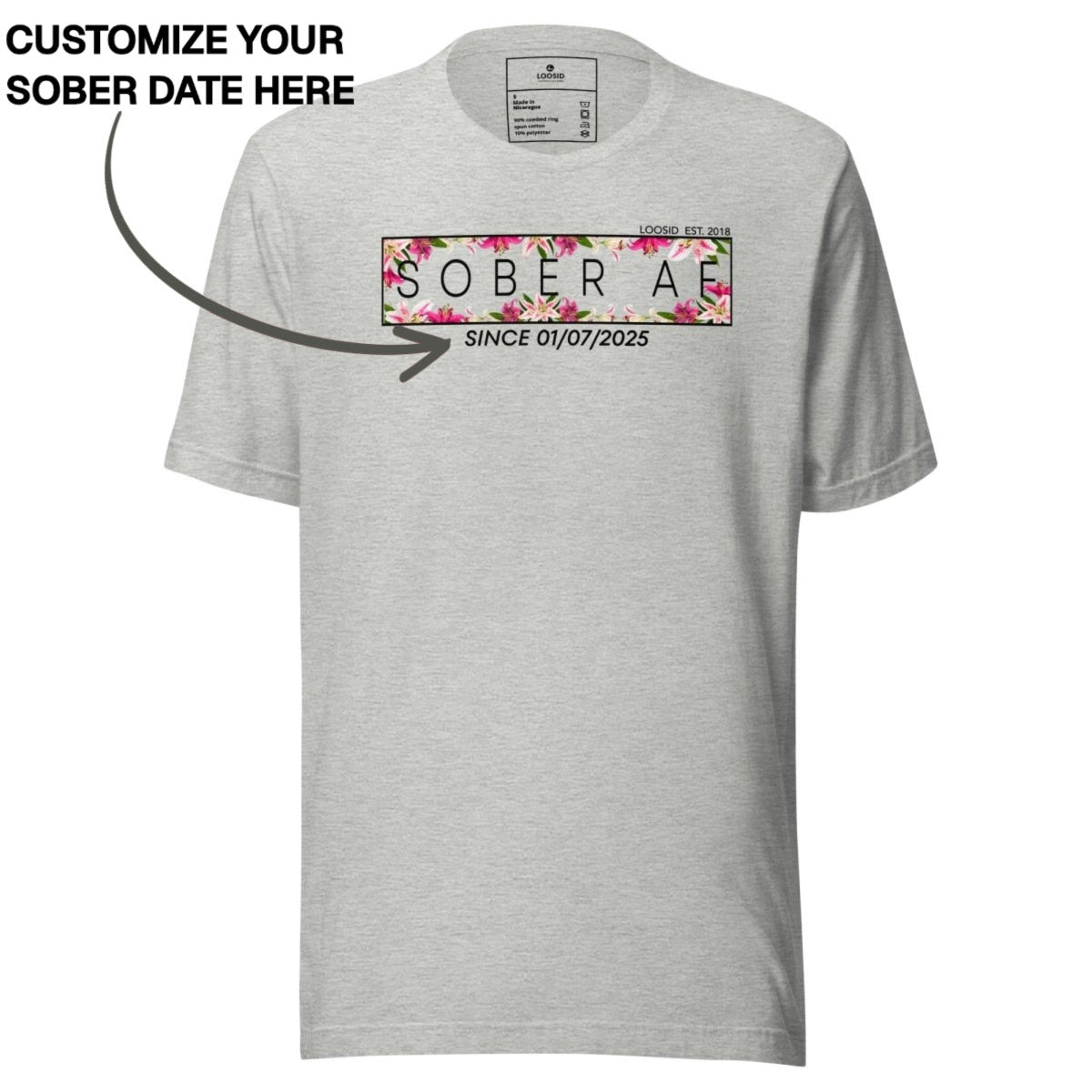 Sober T Shirt | Women's Sober AF Lily