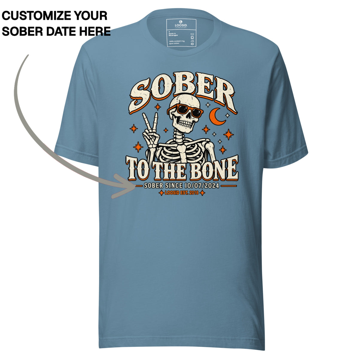 Sober T Shirt | Men's Sober To The Bone