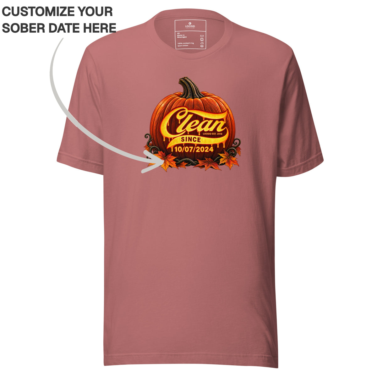 Clean T Shirt | Women's Clean Since Pumpkin