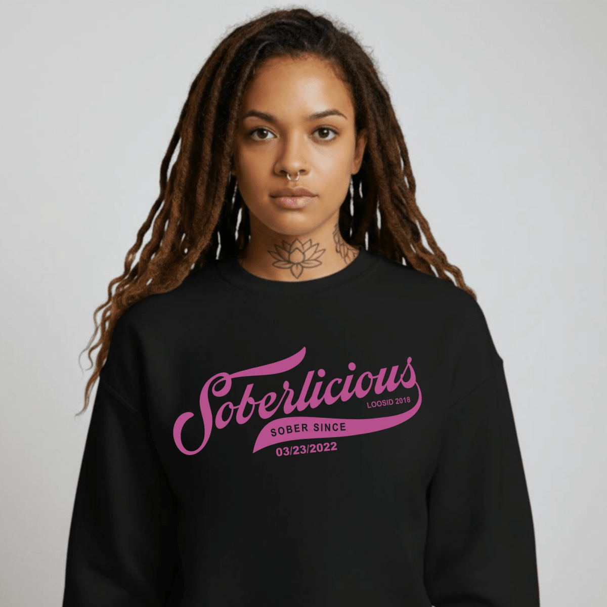 Soberlicious Recovery Hoodie lifestyle view (view 15)