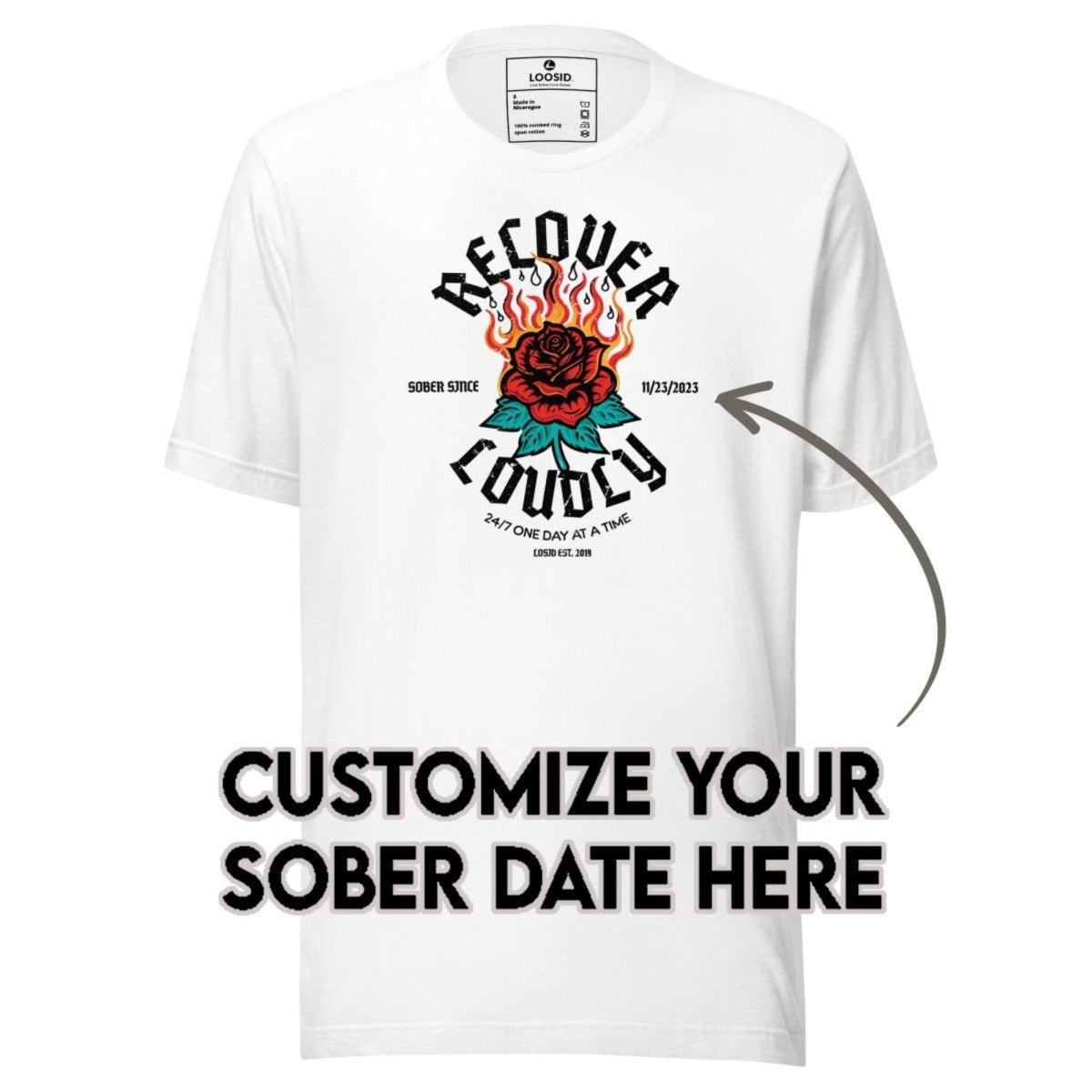 Sober T Shirt | Men's Recover Loudly