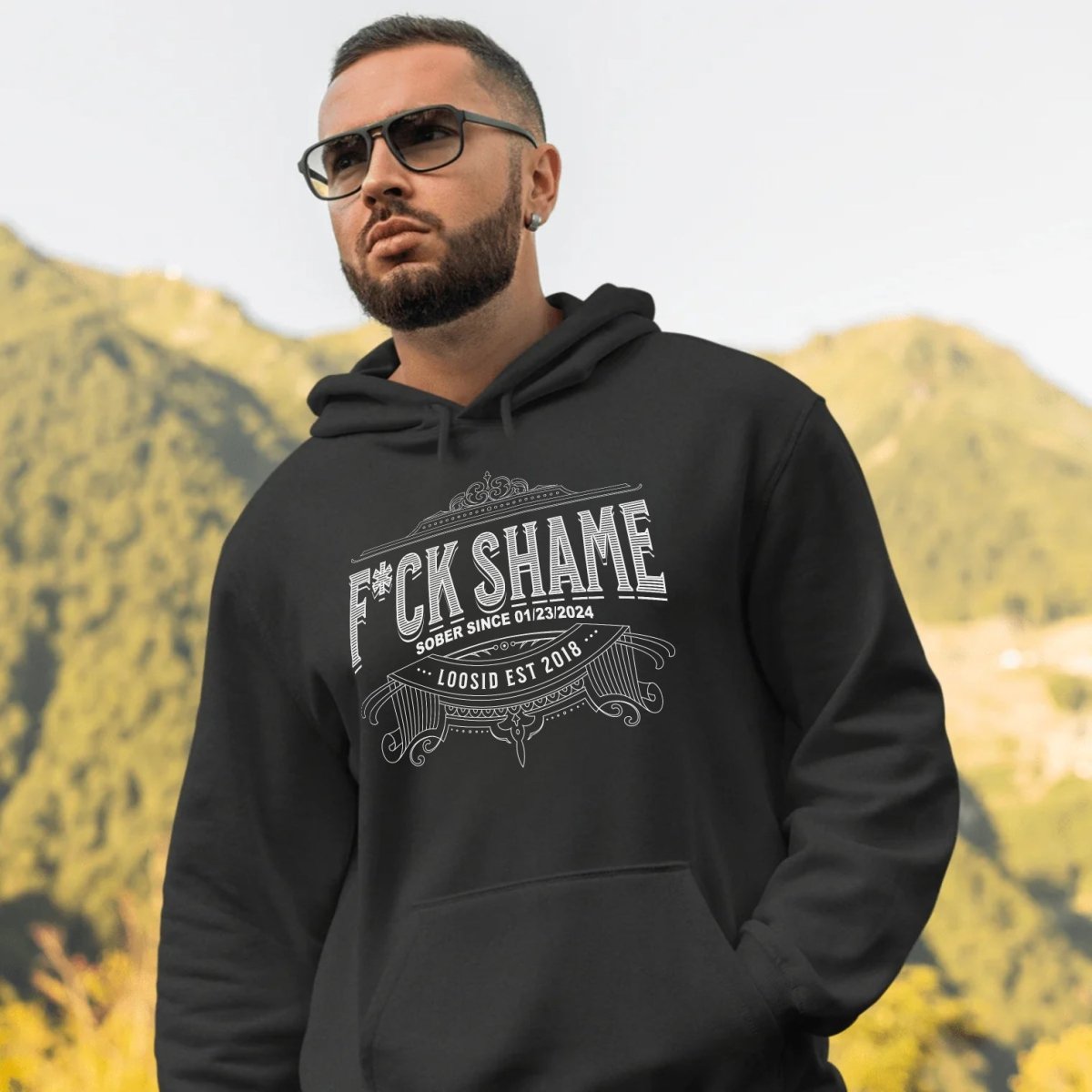 F*ck Shame Personalized Men's Hoodie