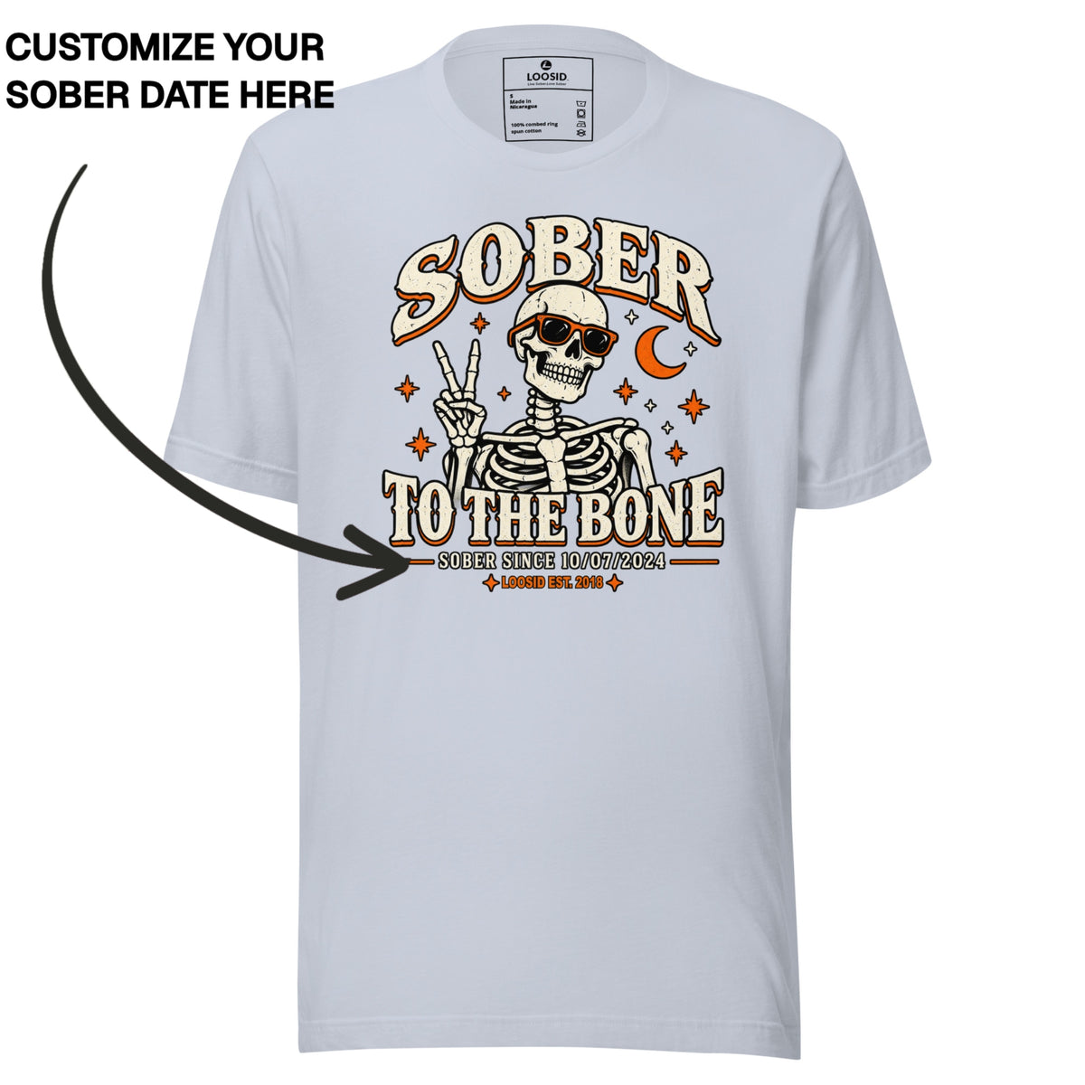 Sober T Shirt | Men's Sober To The Bone