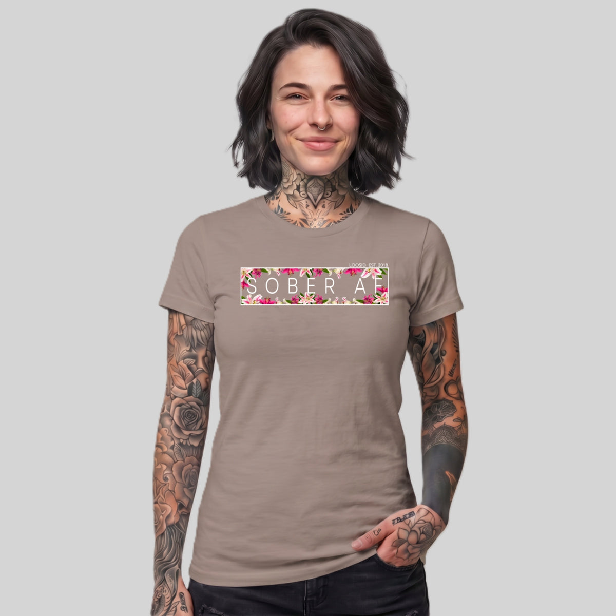 Sober T Shirt | Women's Sober AF Lily