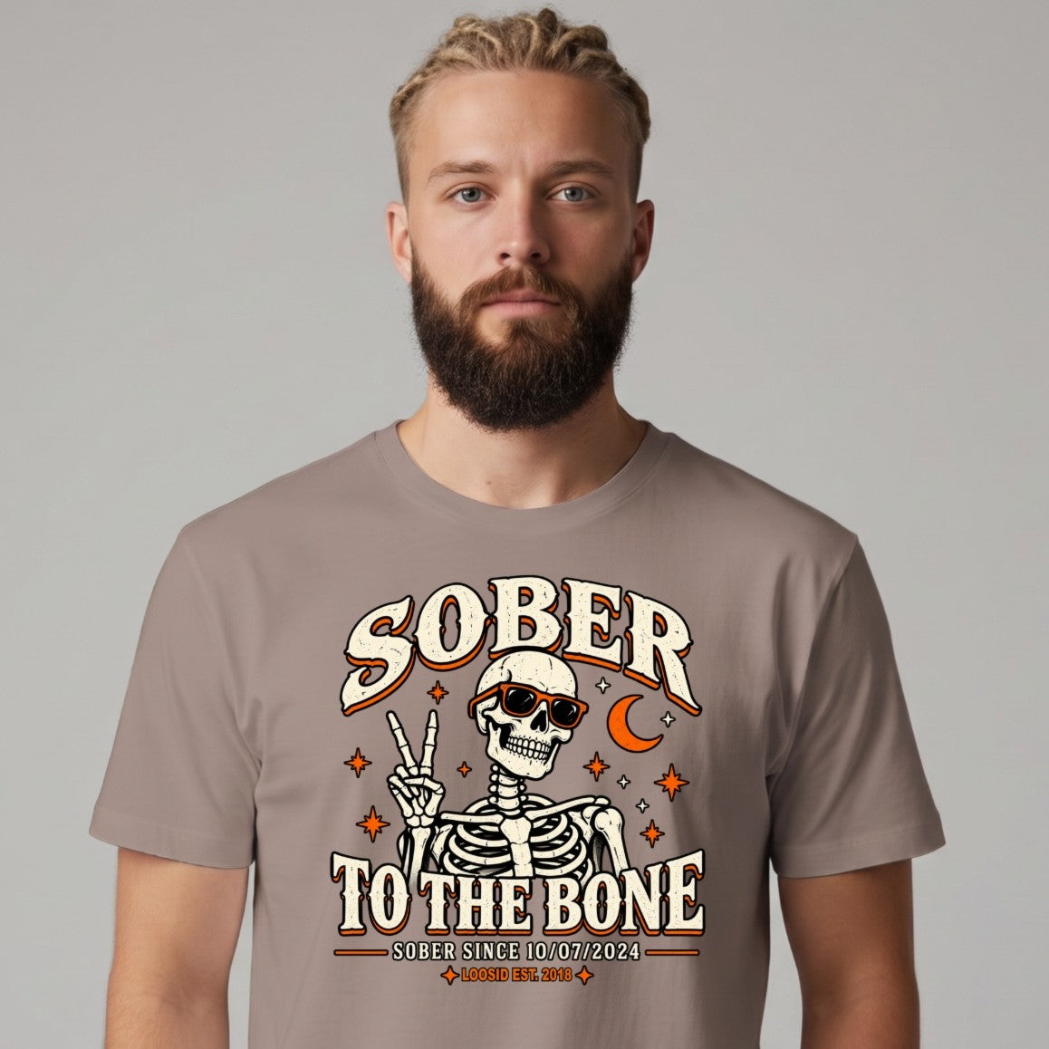 Sober T Shirt | Men's Sober To The Bone