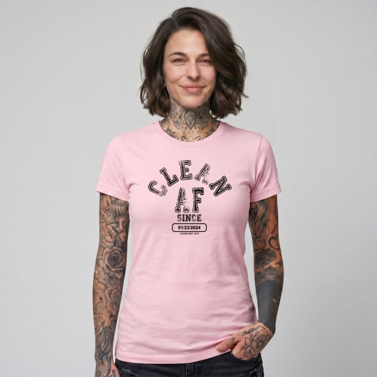 Clean T Shirt | Women's Clean AF Collegiate