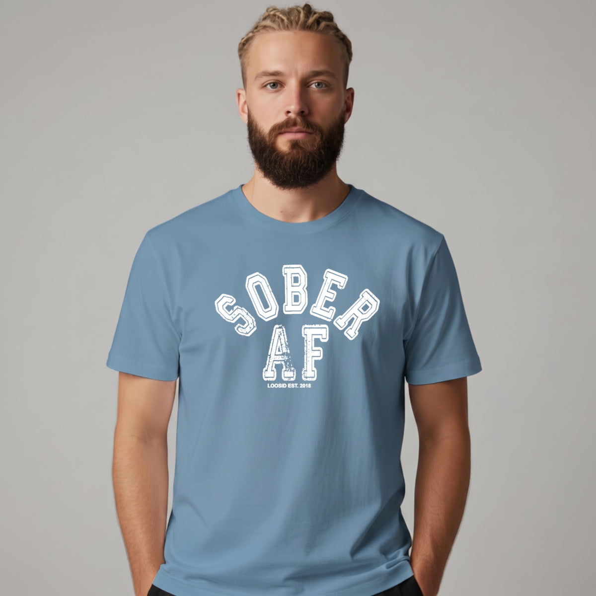 Sober T Shirt | Men's Sober AF Collegiate